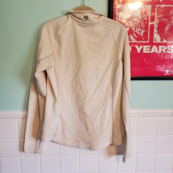 Mountain Hardware Ivory Fleece Quarter Zip Pullover Women's Size Large - Picture 6 of 11